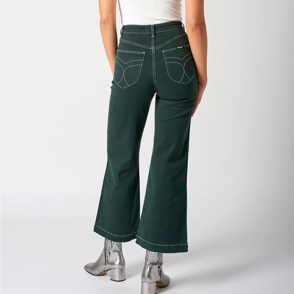 Rollas Green(Ivy) with White Stitching Sailor Jean - Picture 2 of 5